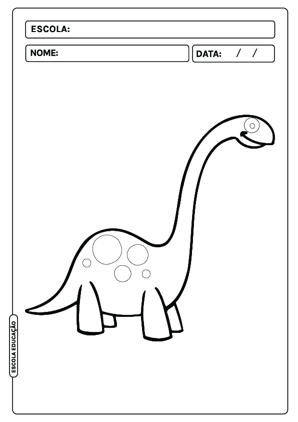 Dinossauro para colorir