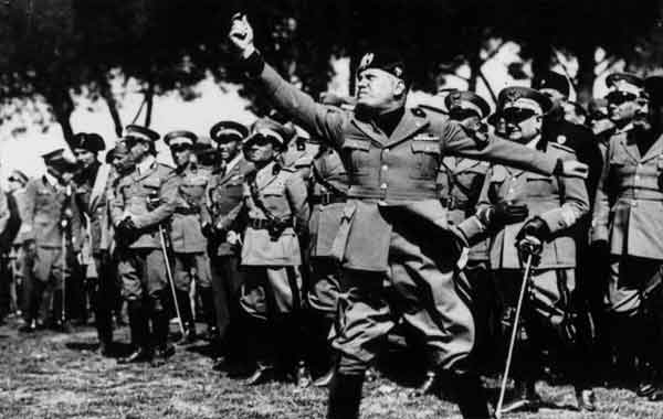 Exercícios sobre o fascismo na Itália