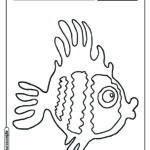 Peixe para colorir