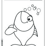 Peixe para colorir