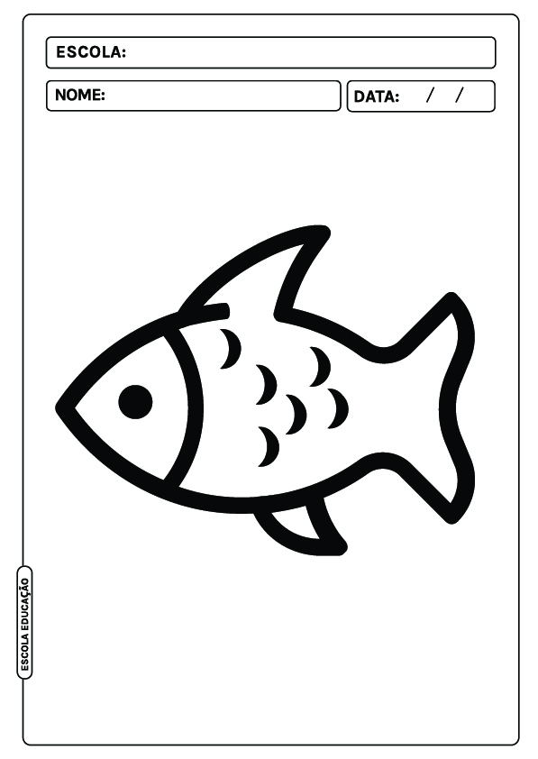 Peixes para colorir - Desenhos Imprimir