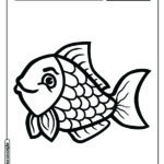 Peixe para colorir