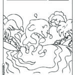 Boto cor de rosa para colorir
