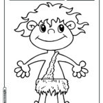 Curupira para colorir