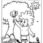 Curupira para colorir