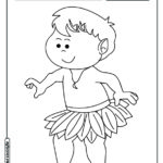 Curupira para colorir