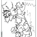 Curupira para colorir