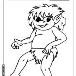 Curupira para colorir