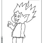 Curupira para colorir