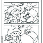 Jogo dos erros para imprimir e colorir