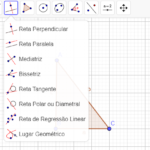 Bissetriz e mediatriz no Geogebra