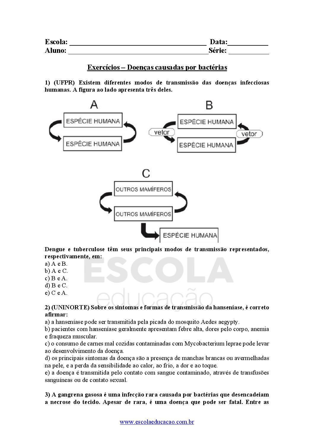 Atividades Sobre Bactérias 4 Ano Com Gabarito - BRAINCP