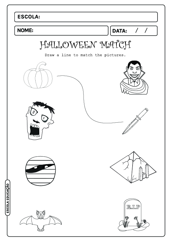 Atividades de Halloween em inglês
