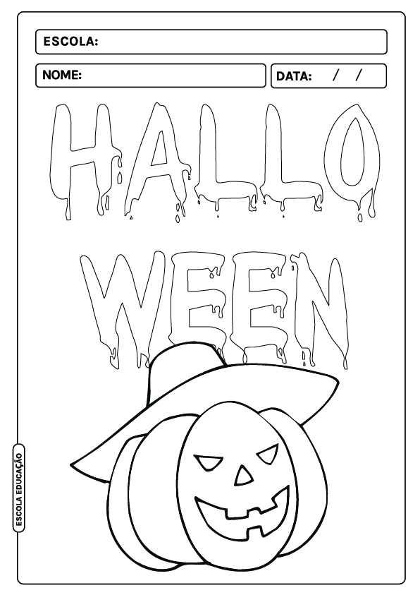 Halloween para colorir