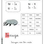 Ficha de leitura para alfabetização