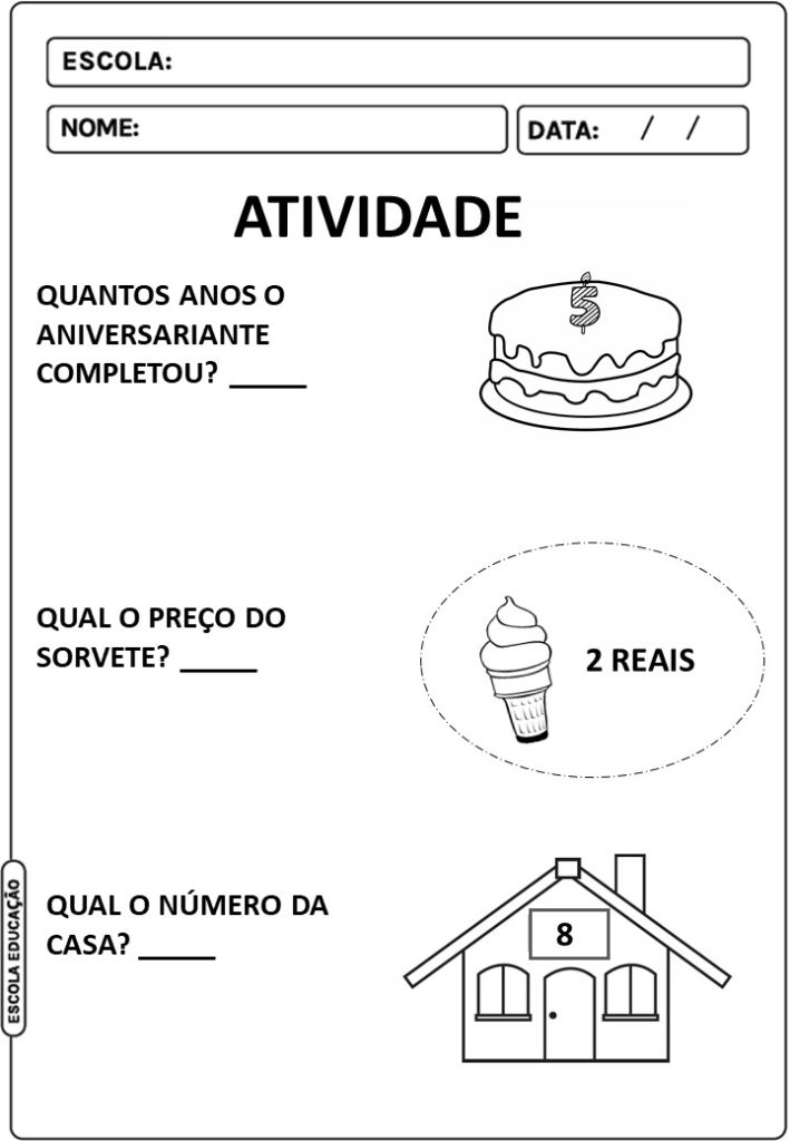 Atividade sobre números