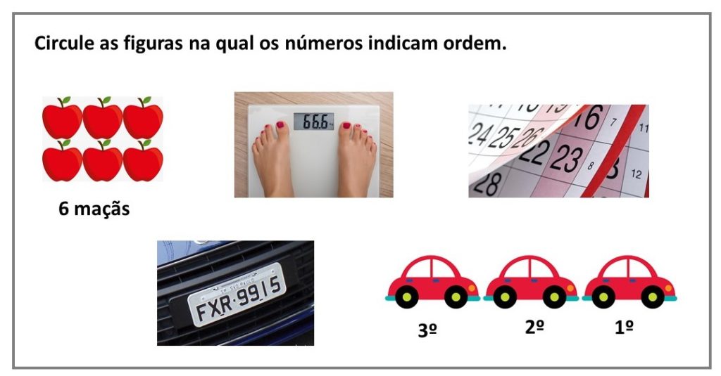 Atividade ordem dos números
