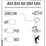 Atividades com sílabas complexas
