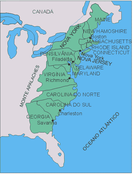Mapa 13 colônias