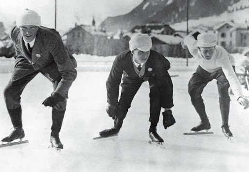 Atletas nas Olimpíadas de Inverno em 1924