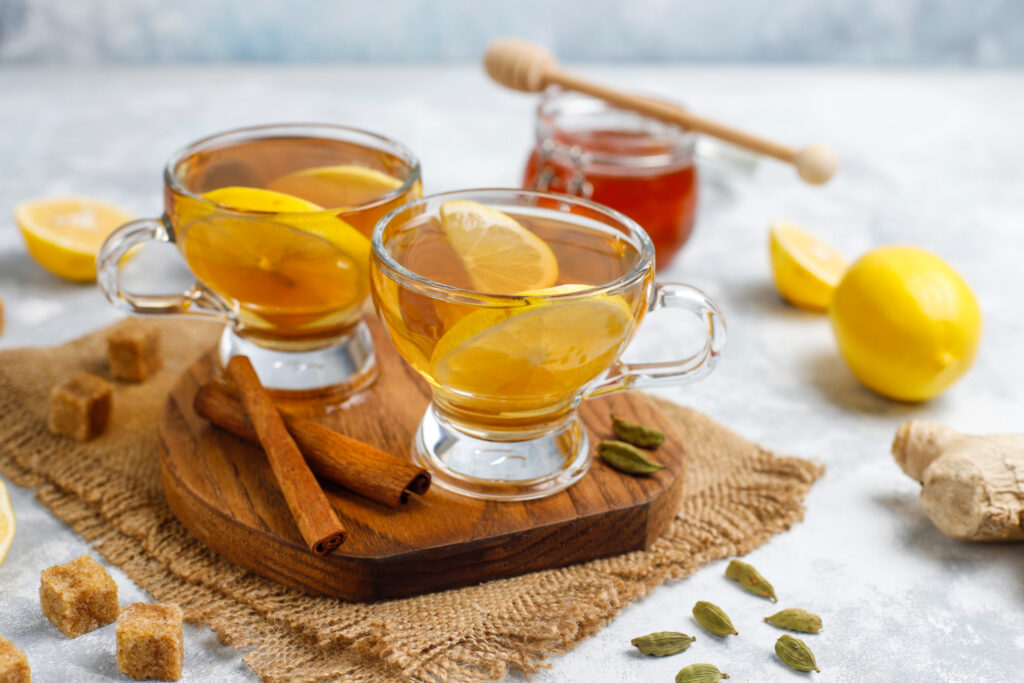 Chá de casca de laranja.