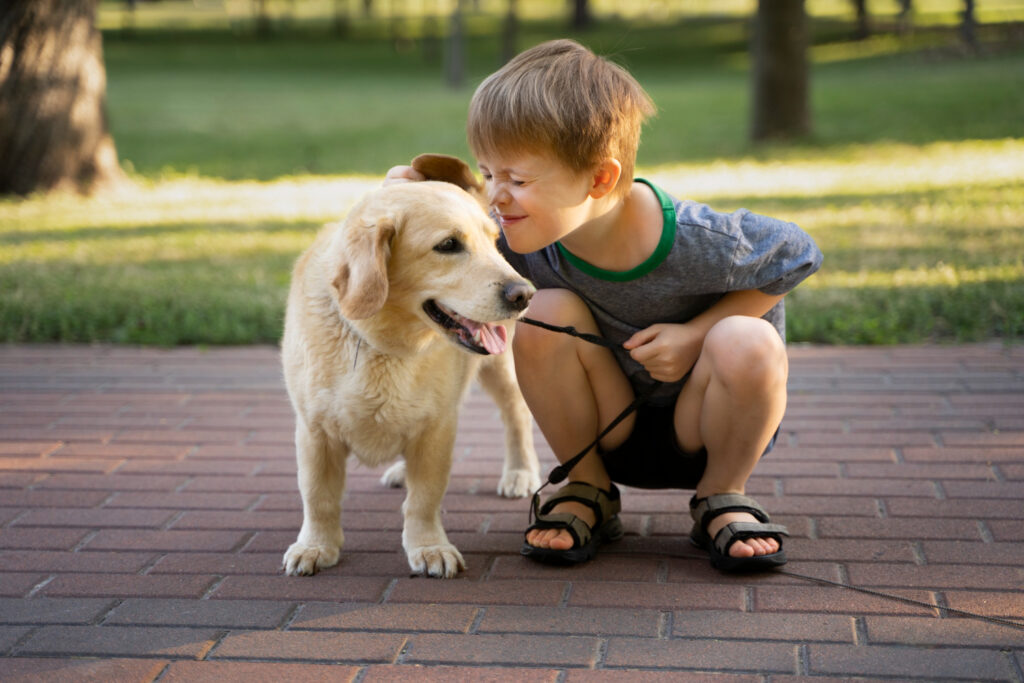 Idade certa para dar um animal de estimação para o filho.