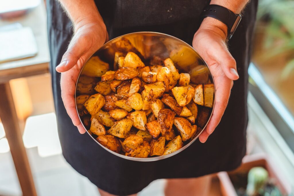 Receita de bata rustica na Air Fryer,