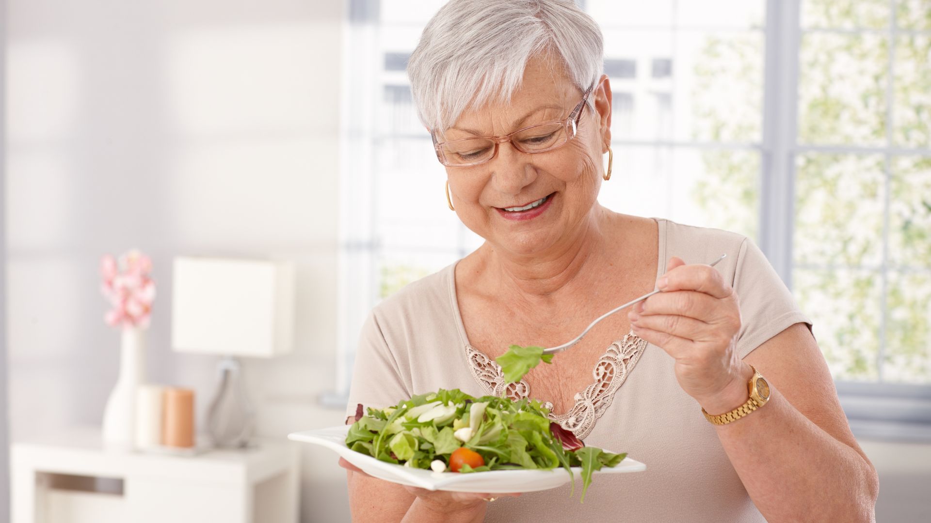 Alimentação saudável para idosos.