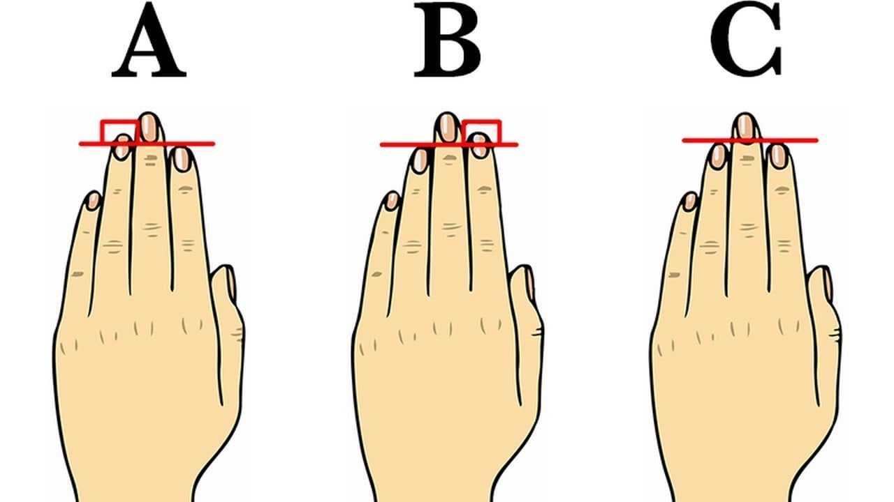 Saiba como o tamanho do seu dedo pode indicar sua personalidade