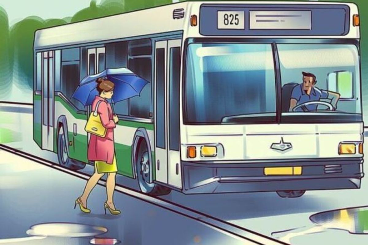 Será que você consegue encontrar o que há de errado nesse ônibus?