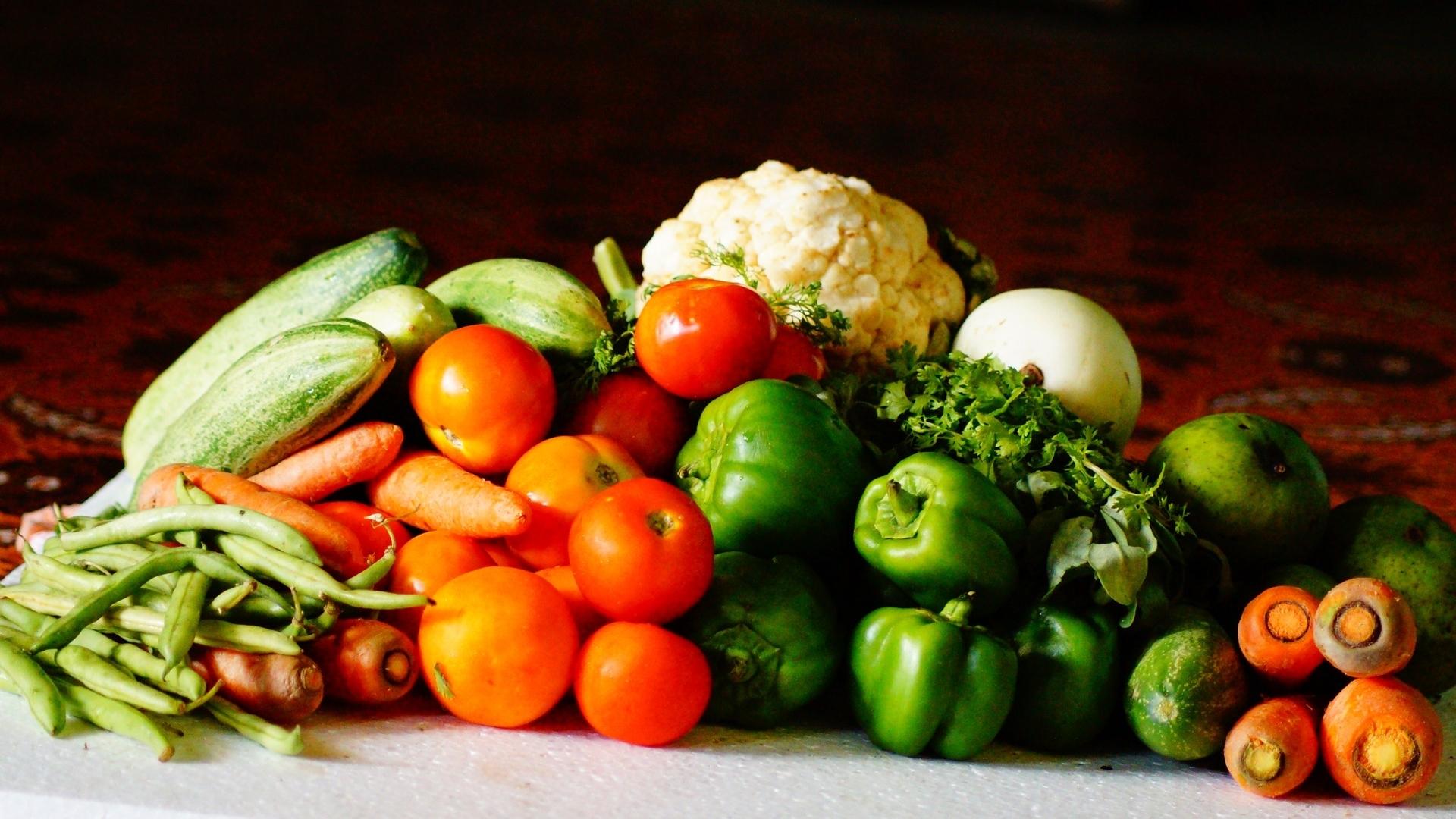 Melhores vegetais para a saúde do intestino.