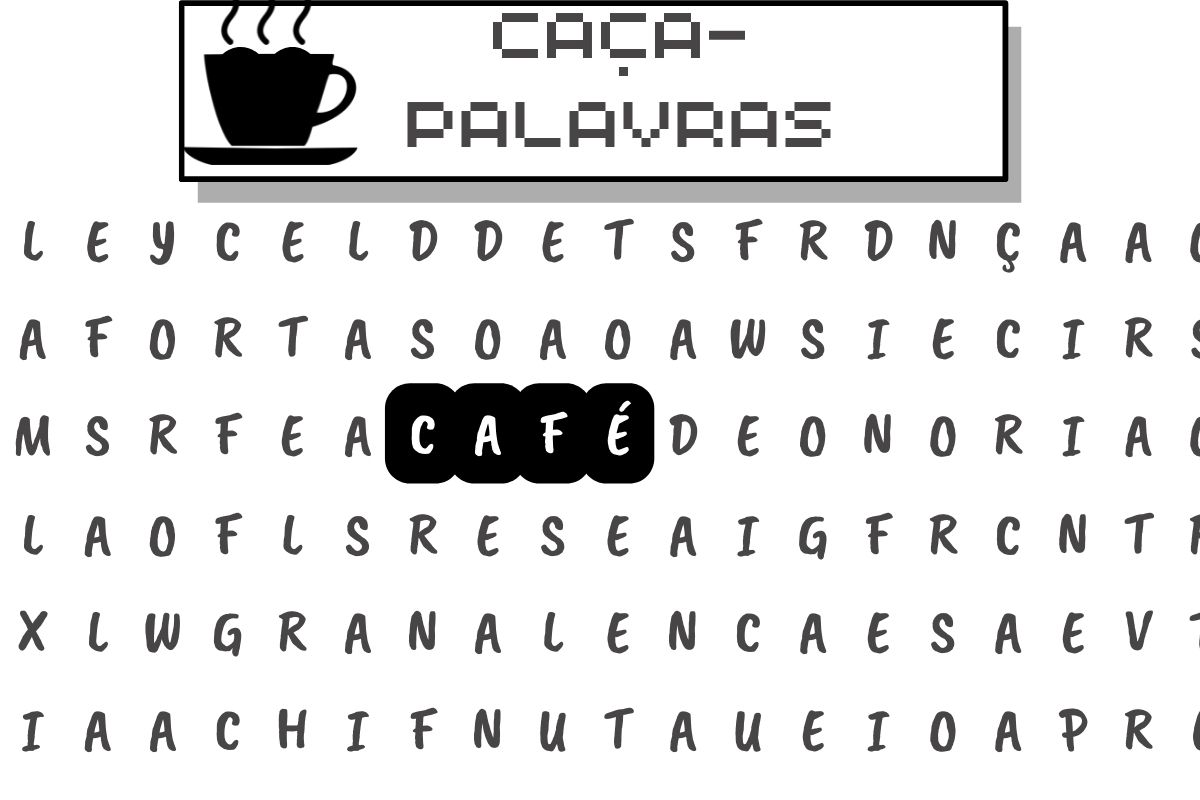 Caça-palavras sobre tipos de café: Será que você entende dessa bebida?