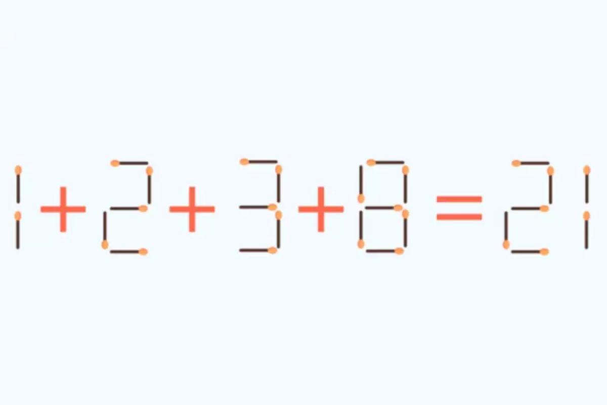 Desafio com palitos: você é capaz de resolver essa equação?
