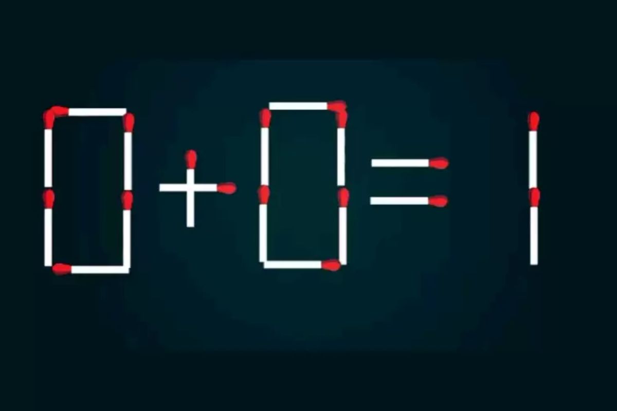 Desafio visual: resolva o quebra-cabeça de palitos de fósforo