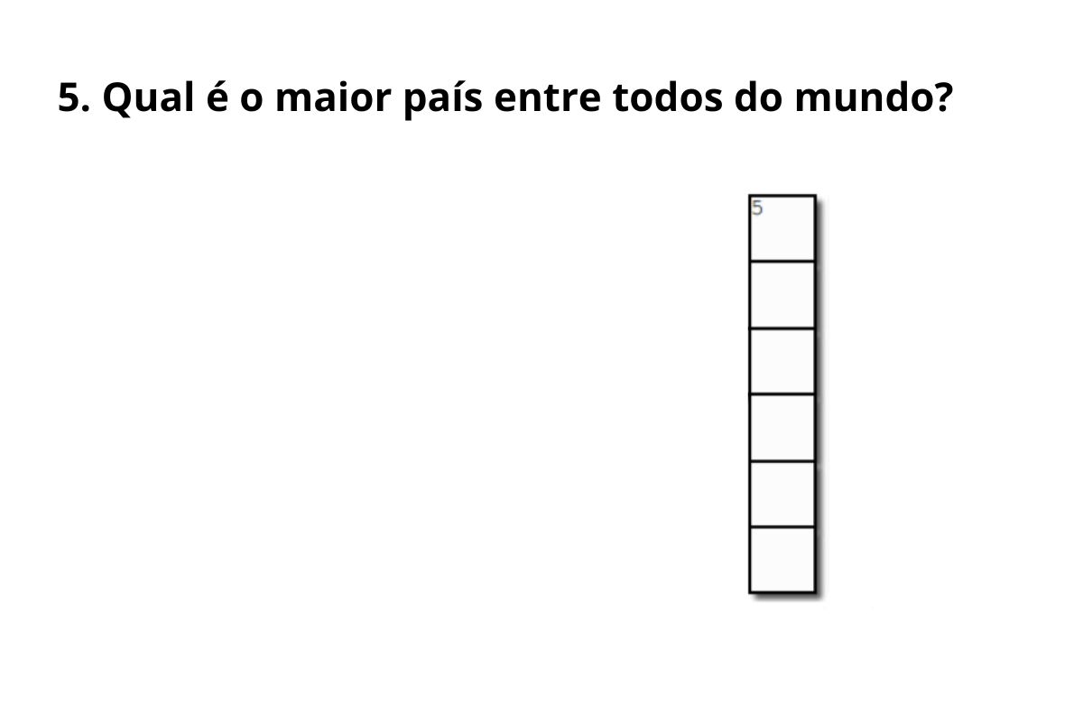 Palavras-cruzadas de conhecimentos gerais; Será que você entende do assunto?