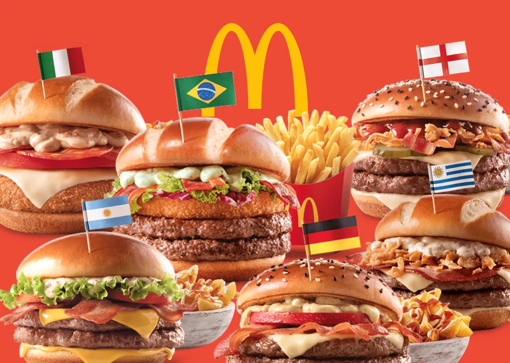 McDonald’s lança linha de sanduíches inspirados nas seleções da Copa do Mundo