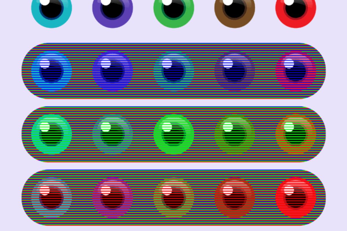 Ilusão de ótica: quantos olhos coloridos diferentes você consegue visualizar?