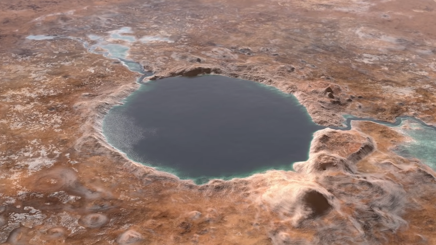 Rover Perseverance, da NASA, encontra compostos orgânicos em cratera.