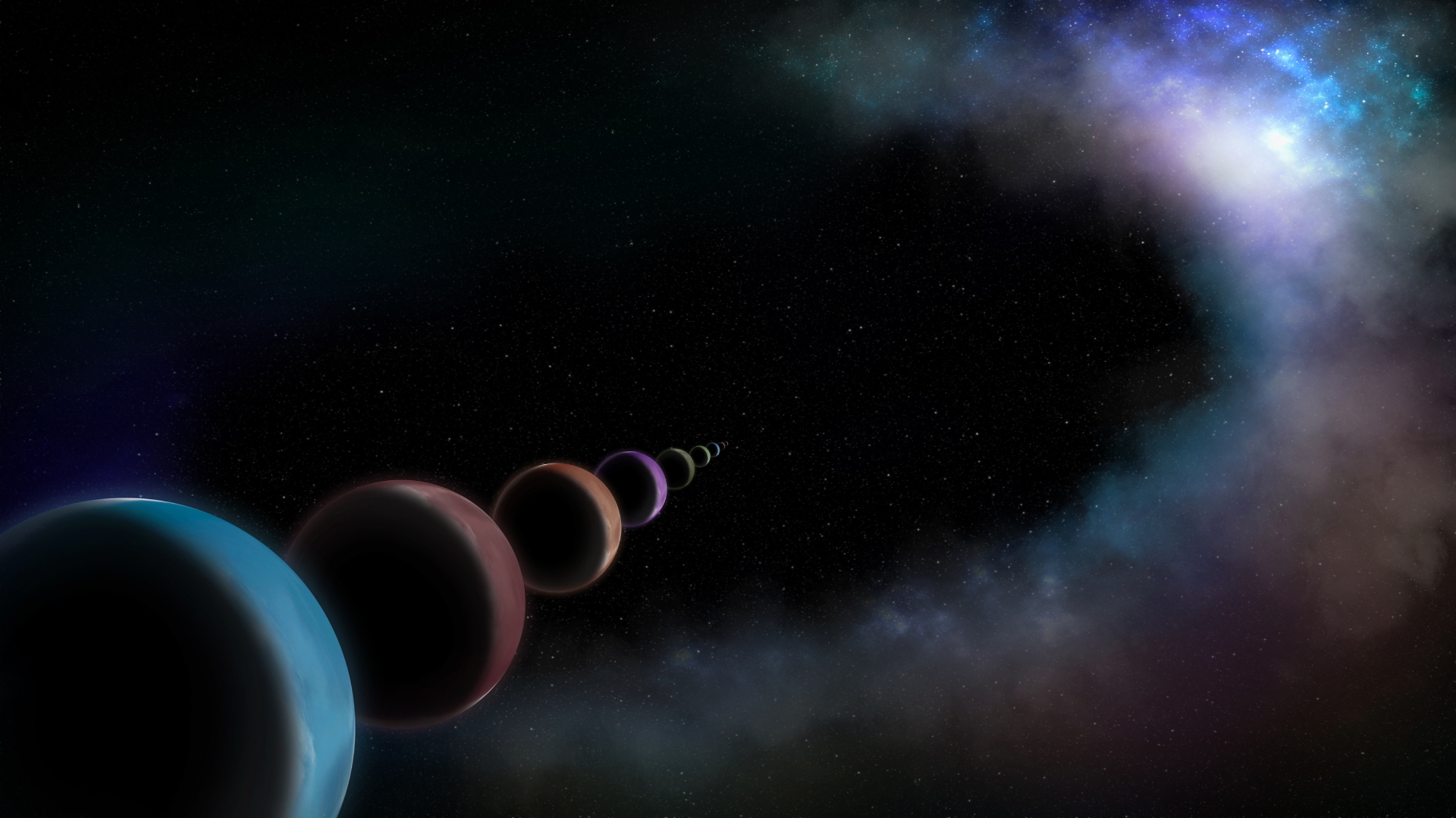 Alinhamento dos planetas.