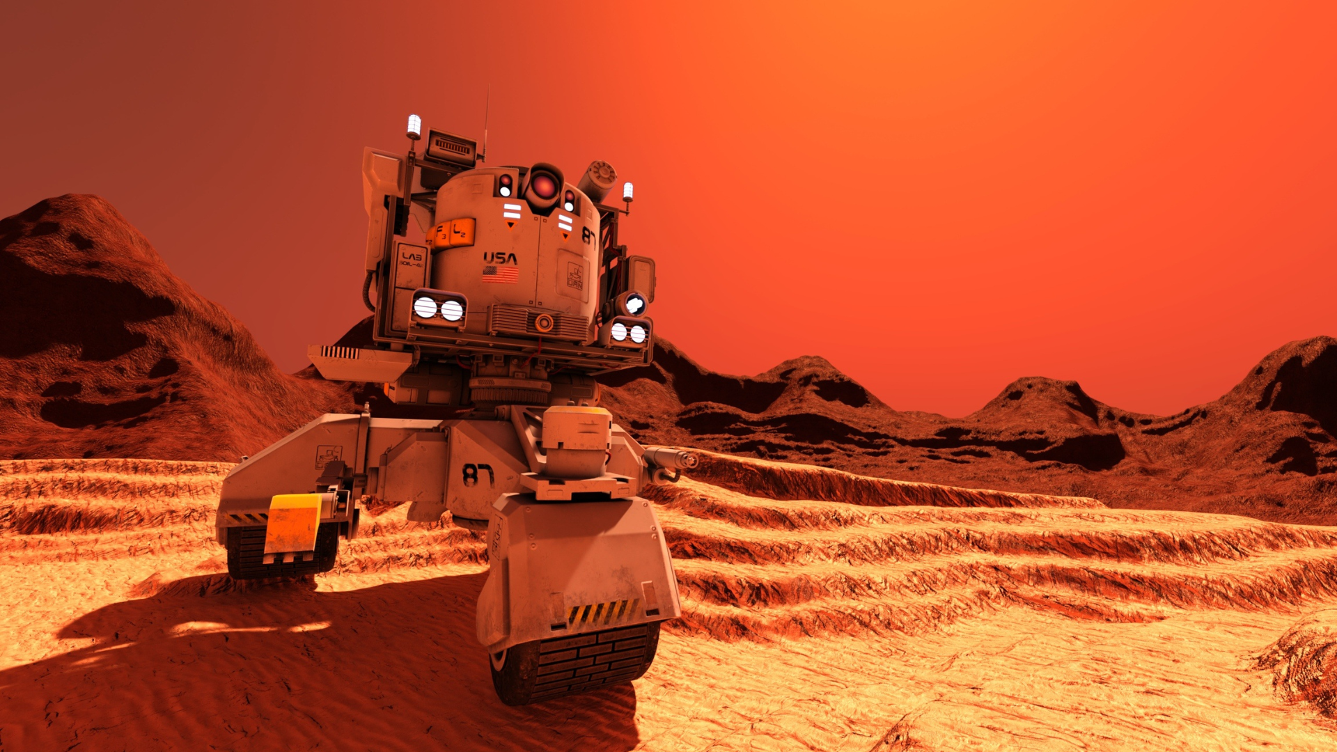 Rocha cinza encontrada em Marte
