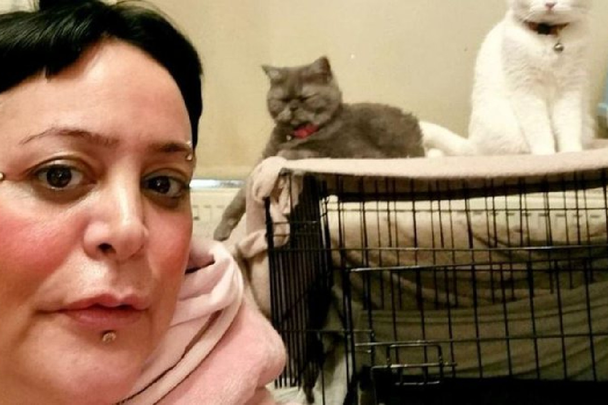 unbelievable!  The woman does not eat to feed her six cats