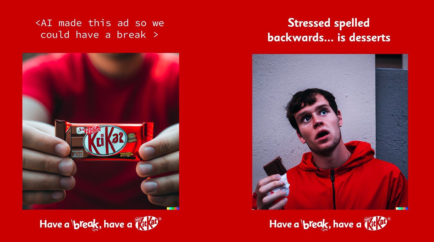 KitKat tira um descanso e emprega IA em nova campanha de marketing