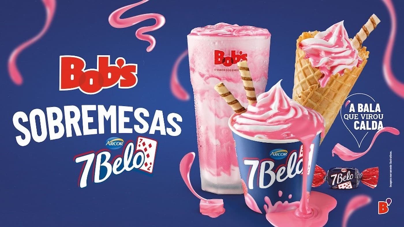 Prepare-se para uma explosão de sabores: Bob's lança sobremesas 7Belo