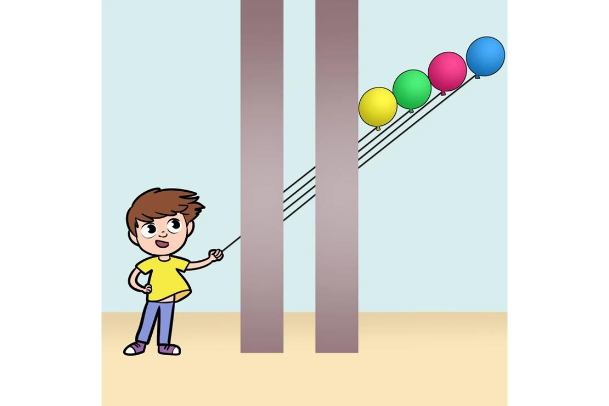 Desafio: qual balão essa criança está segurando? (apenas 1% responde corretamente)