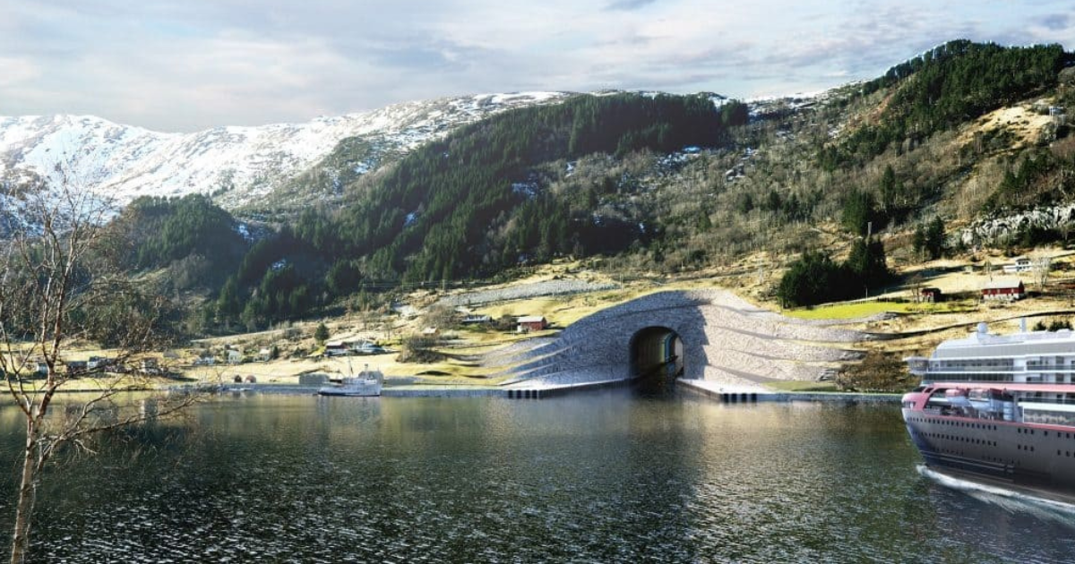 1º túnel para navios do mundo está sendo construído na Noruega