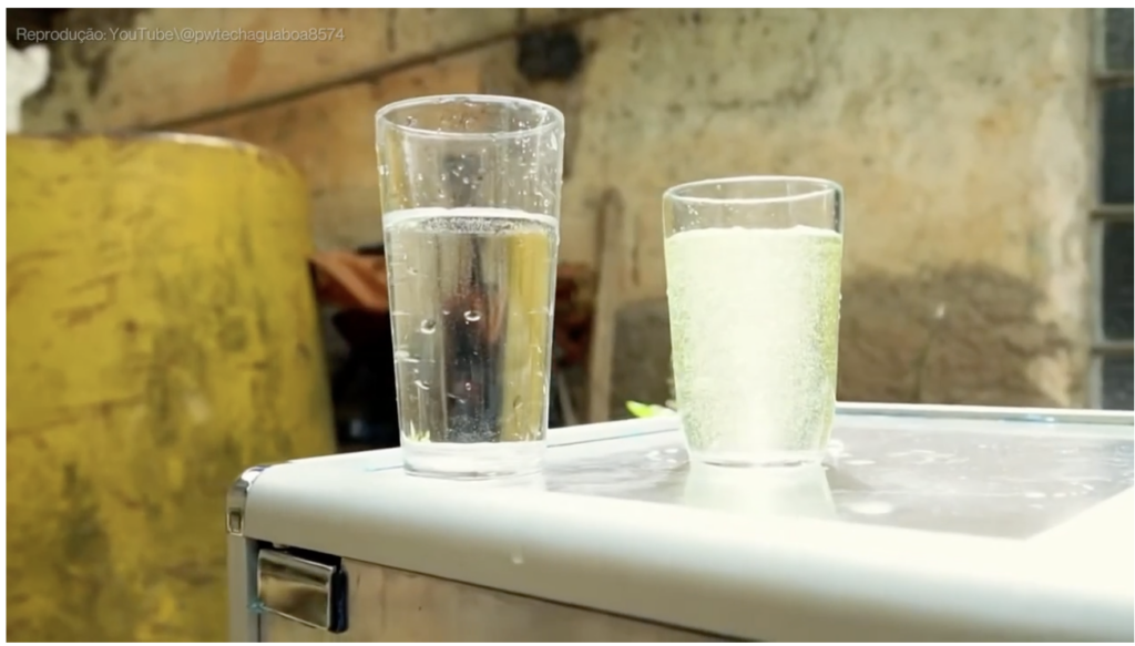 Startup brasileira cria aparelho que transforma água suja em potável. (Reprodução/YouTube: PWTECH Água Boa)