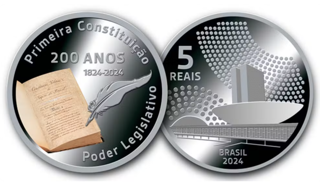Moeda de prata (Imagem: Reprodução/Banco Central)