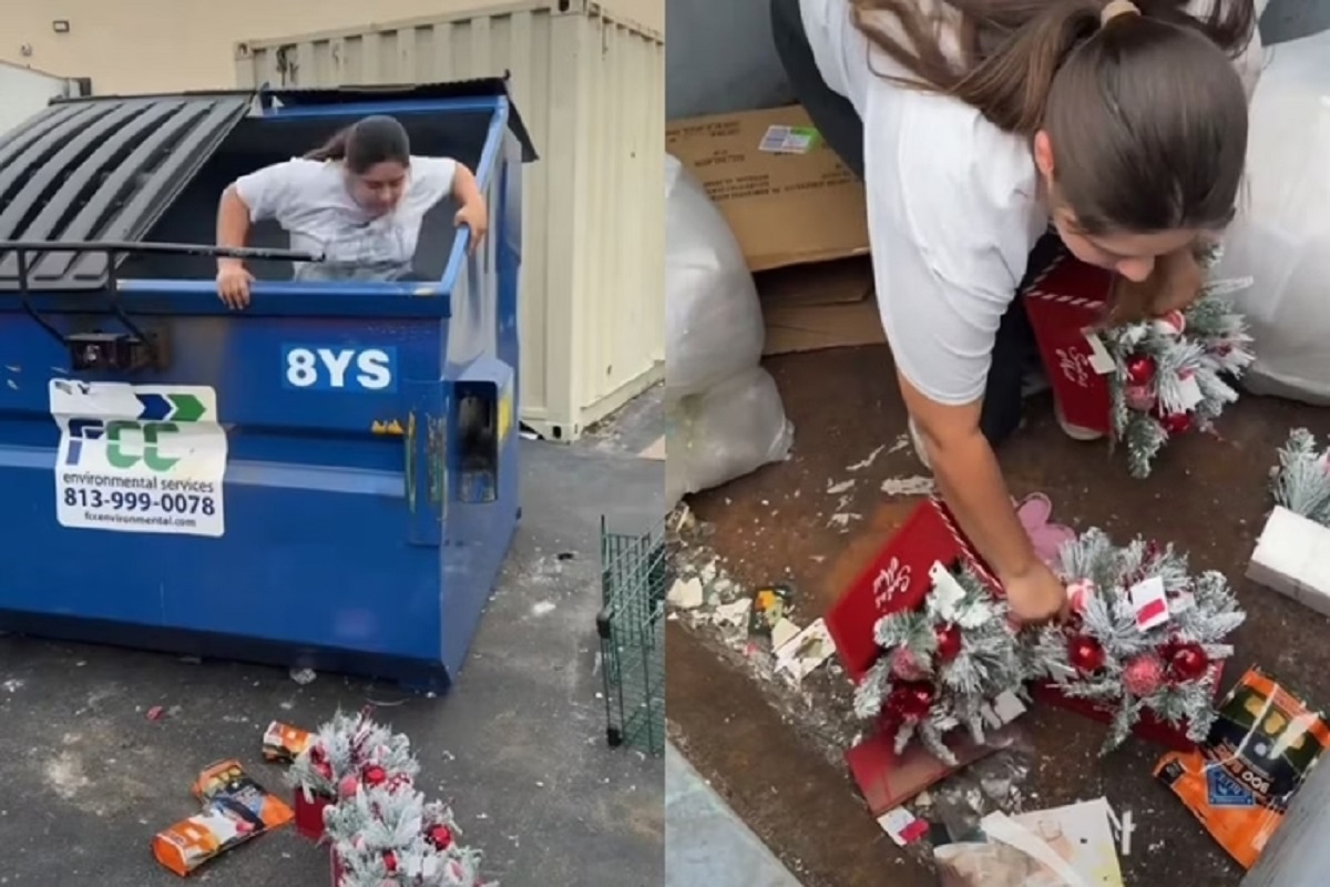 Mulher economiza R$ 123 mil vasculhando lixeiras para o Natal