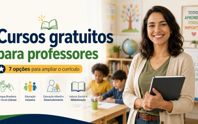 Cursos gratuitos para professores: 7 opções online para ampliar o currículo